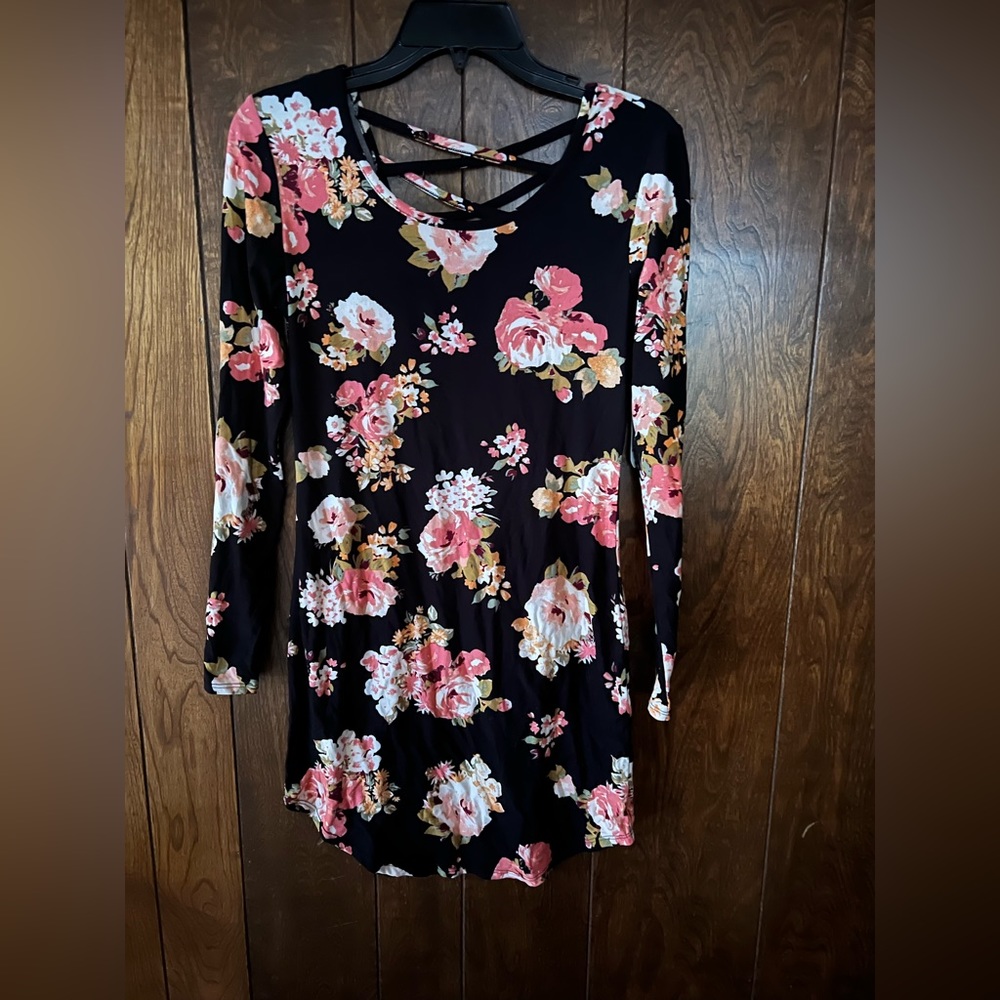 Black Floral Dress